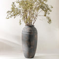 Large Ceramic Rustic Vase 12.87 in Tall - Decorative Farmhouse Accent