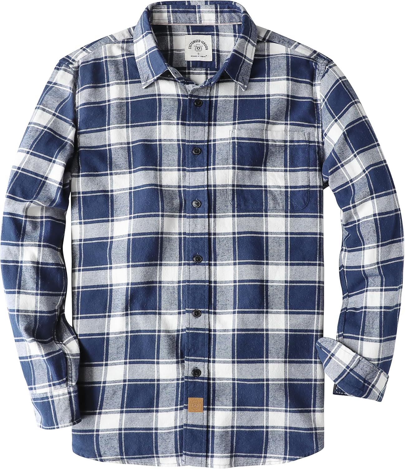 Dubinik Flannel Shirt for Men - Cozy Cotton Long Sleeve Style