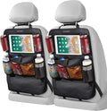 Car Backseat Organizer with Tablet Holder - 9 Pockets, 2 Pack