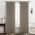 Pinch Pleated Natural Linen Sheer Curtains 84 in - Light Filtering