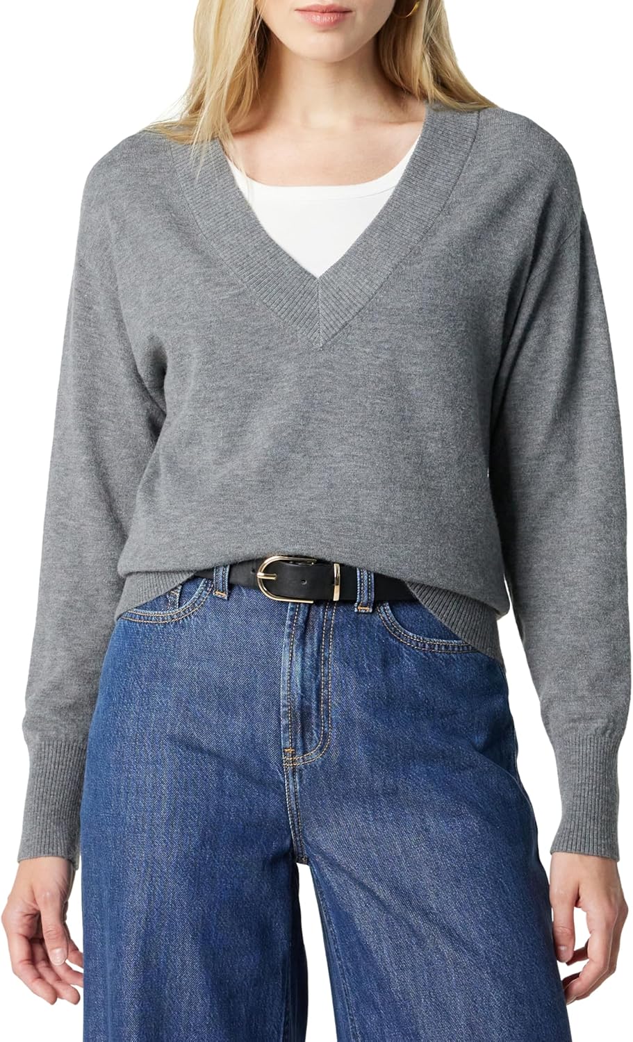 The Drop Women's Maye Essential V-Neck Sweater for All Occasions