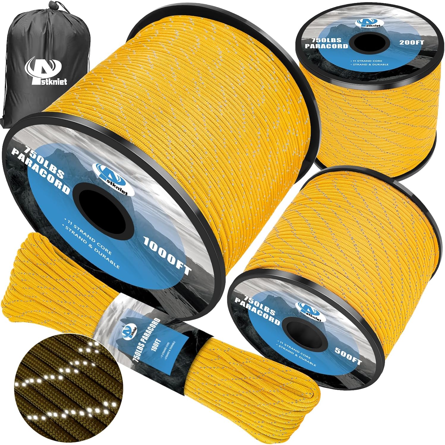 Reflective Paracord Rope 750Ib - Ultimate Durability
