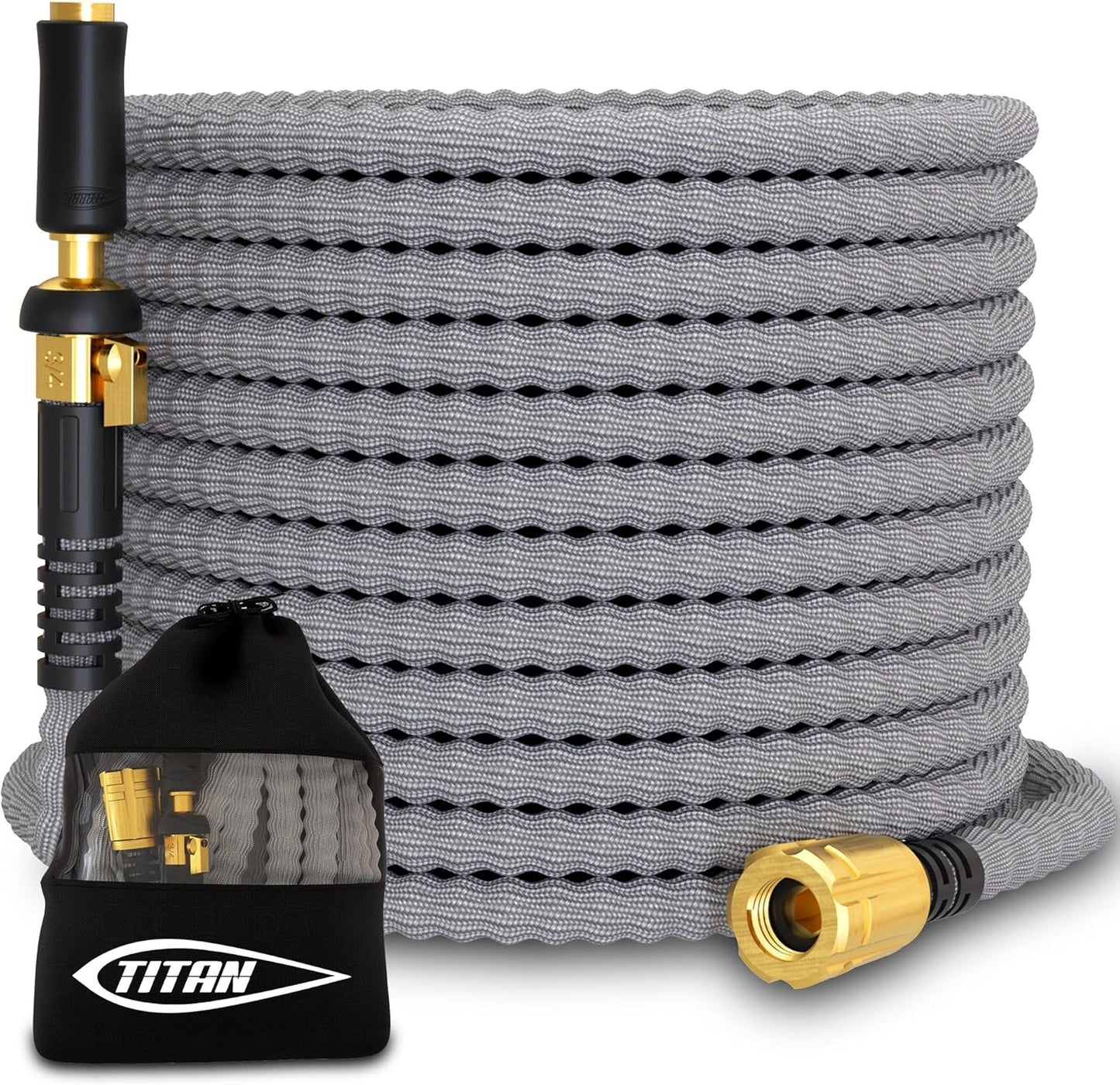 TITAN Garden Hose 100FT - Ultra Lightweight, Durable, Flexible