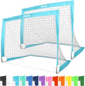GoSports Portable Soccer Goals for Kids - Set of 2 Team Tone Nets