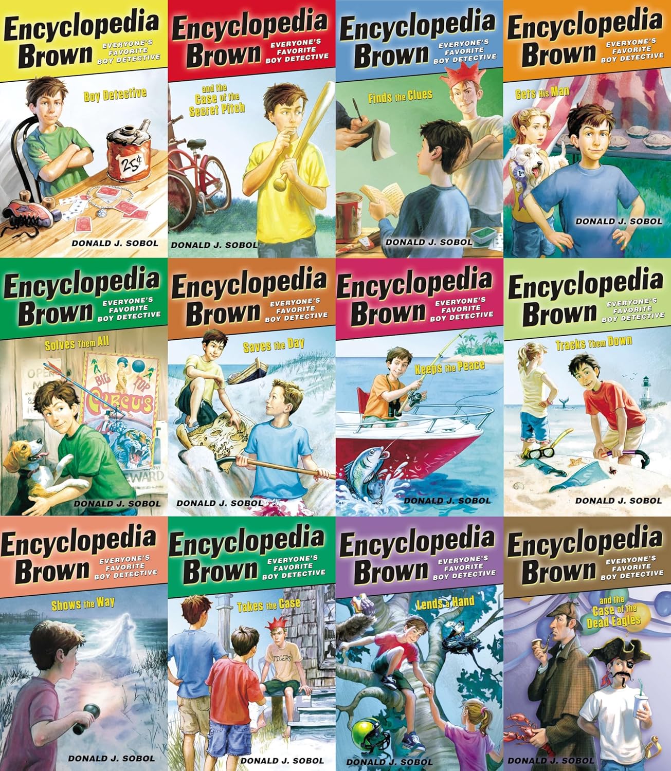 Encyclopedia Brown Series: Volume 1 - 12 Book Set for Kids