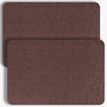 Non-Slip Bathtub Mat 2 Pack Brown - Fast Drying Anti Slip Shower Mats