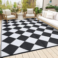 Outdoor Rug 8x10 Reversible Waterproof Patio Mat - Durable & Portable