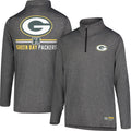Ultra Game Men's NFL Super Soft Quarter Zip Long Sleeve T-Shirt fits