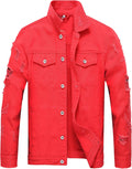 LZLER Men's Distressed Denim Jackets for Trendy Fashion Styles