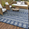 MontVoo Outdoor Rug 6x9 Reversible Waterproof Patio Rug - Durable