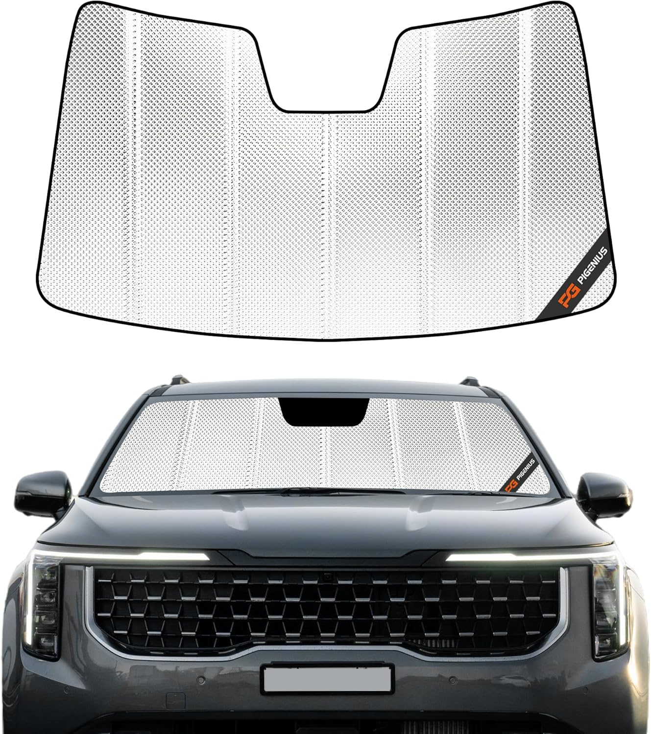 Windshield Sun Shade for Kia Carnival 2021-2026 - BLAZBLOCK