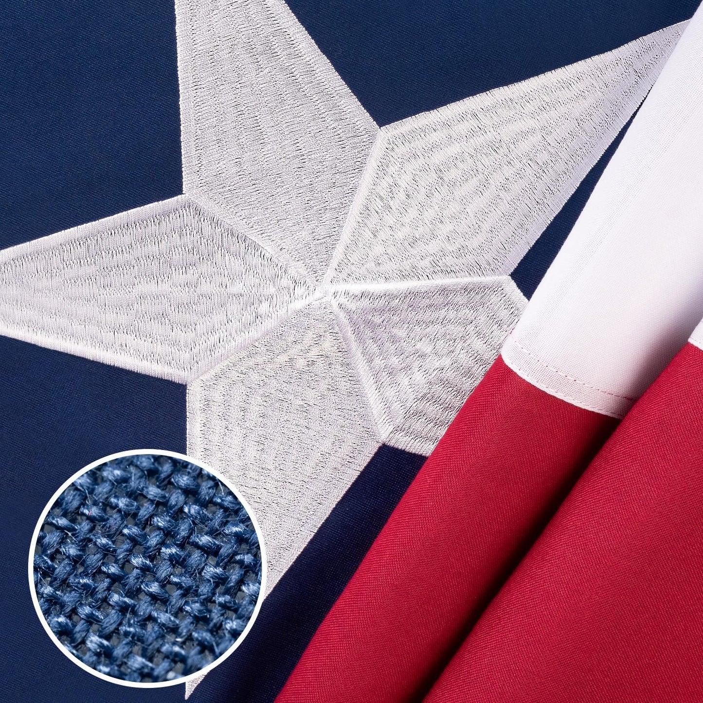 Texas Flag 4x6 ft Heavy Duty Spun Polyester for All Weather