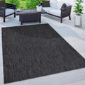 Outdoor Rug 4ft 7in x 6ft 7in in Anthracite - Weatherproof Patio Rug