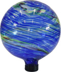 10-Inch Gazing Ball for Garden - Northern Lights Glass Orb
