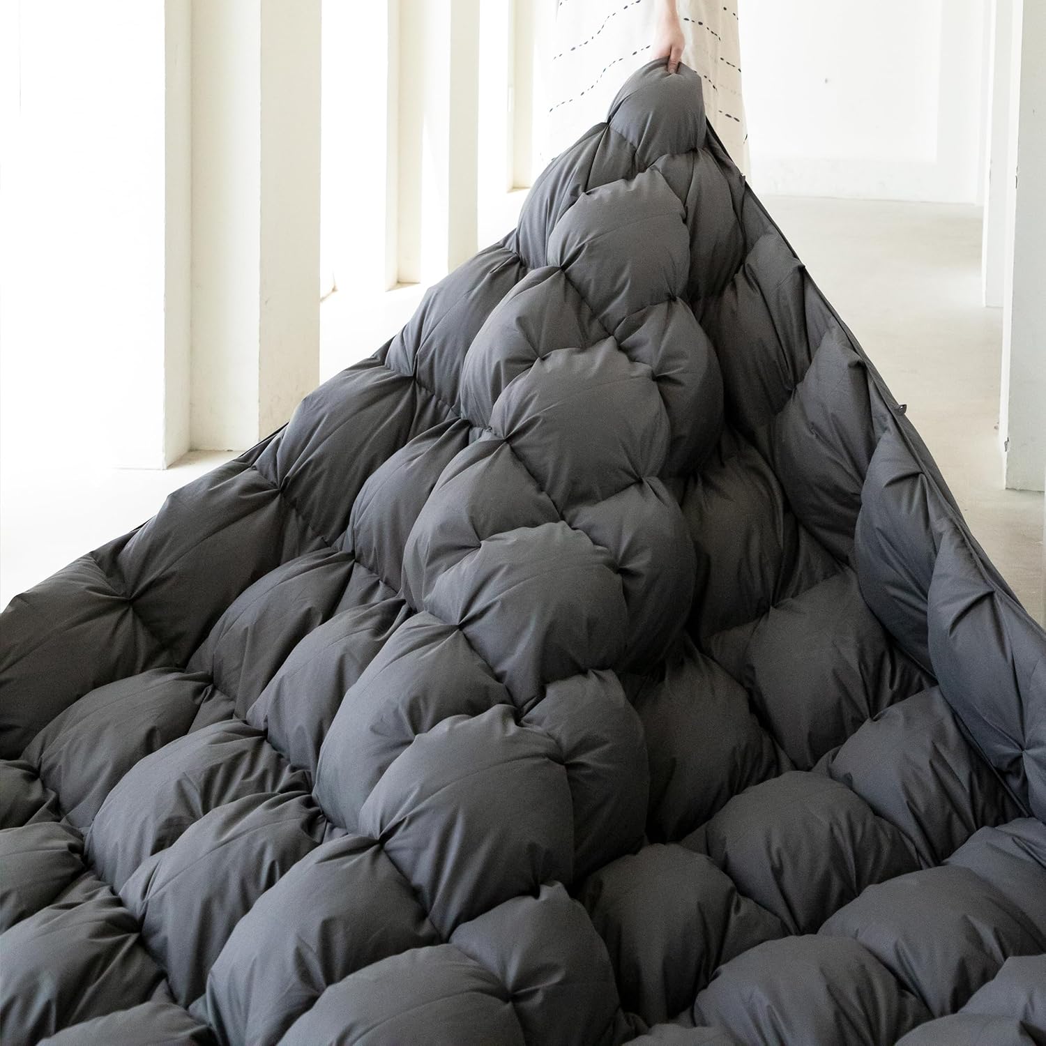 KAKABELL Pinch Pleat Goose Down Comforter for All Seasons