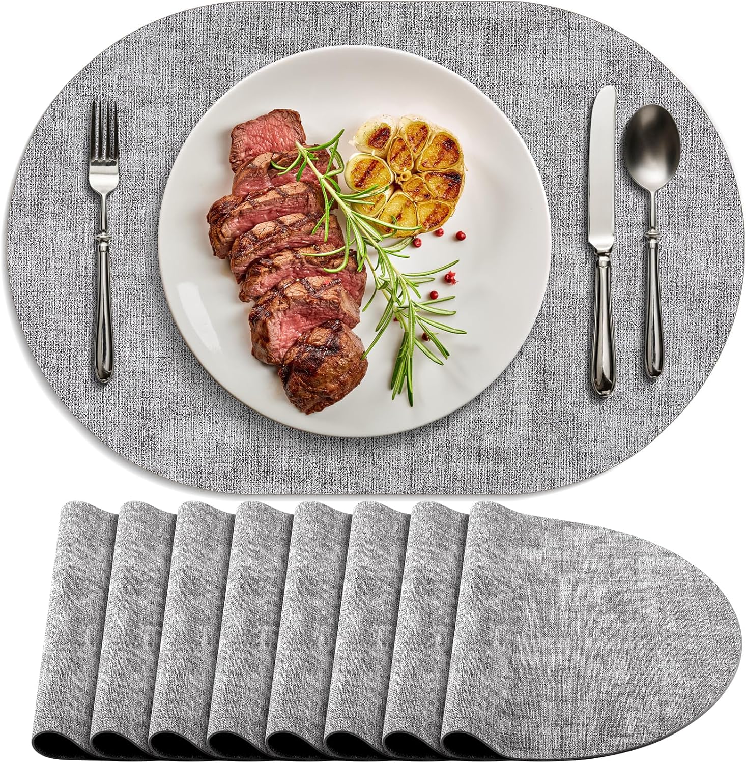 Placemats for Dining Table Set of 8 Non-Slip Heat Resistant