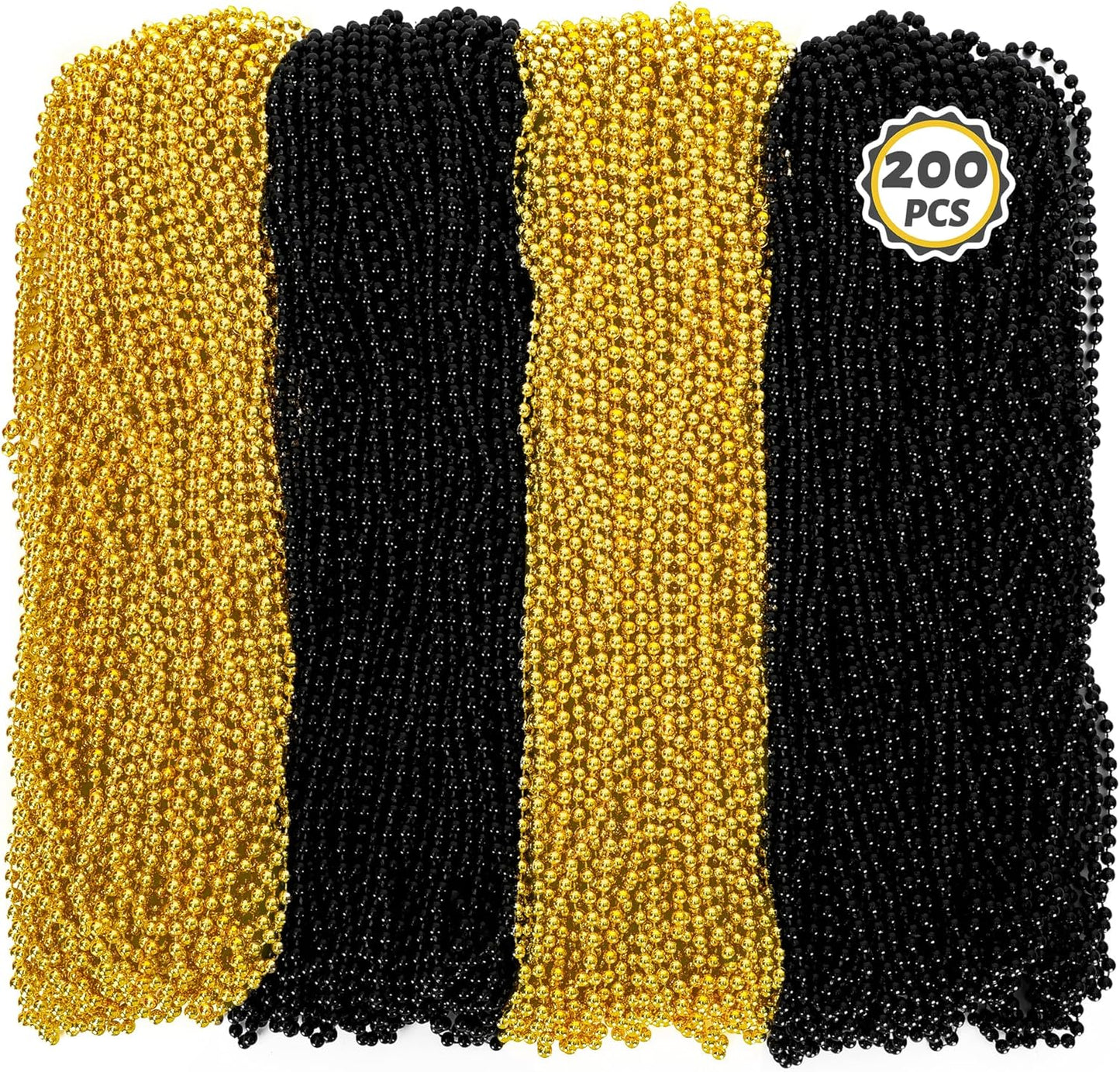 200 PCS Beaded Necklace for Mardi Gras and Party Celebrations