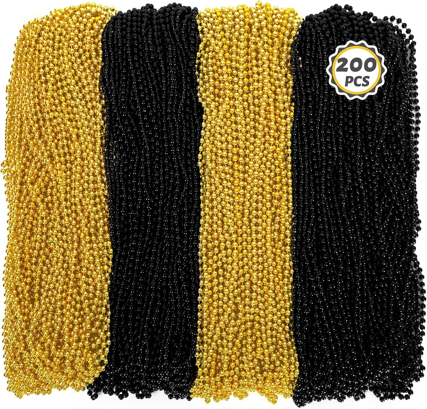 200 PCS Beaded Necklace for Mardi Gras and Party Celebrations