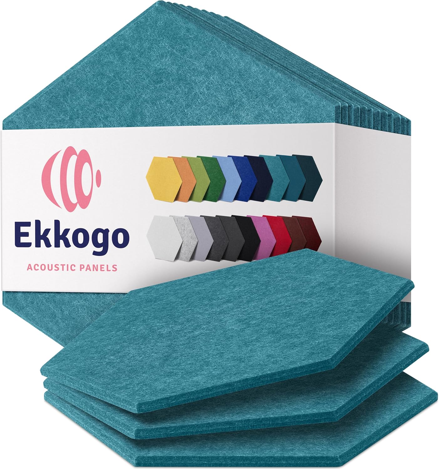 High Density Acoustic Panels 12-Pack for Superior Soundproofing