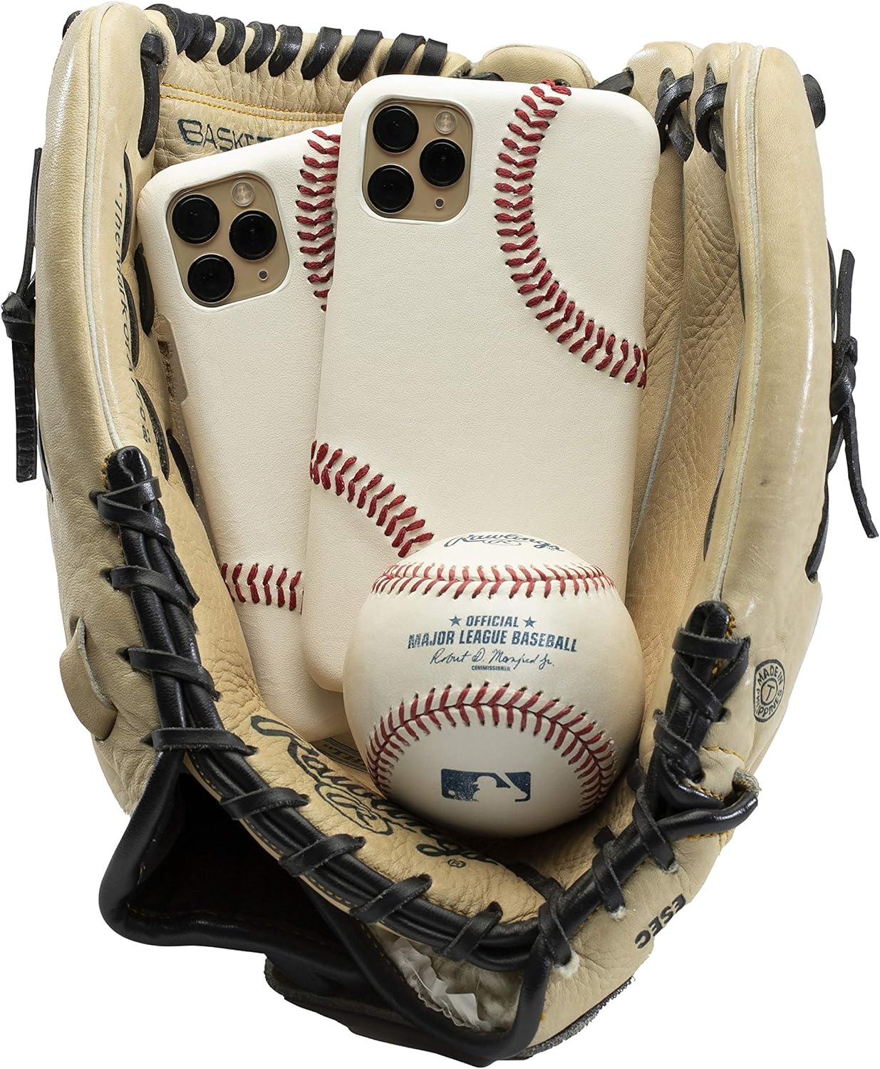 Baseball Phone Case for iPhone 13 - Premium Leather Design