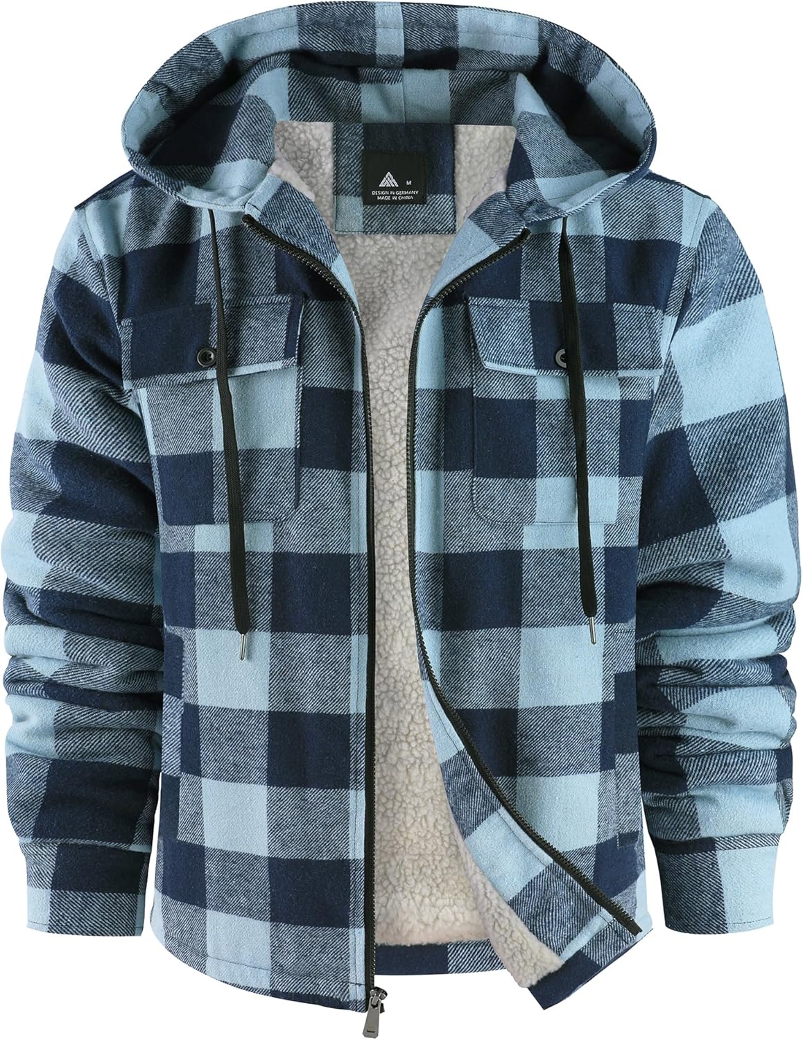 Men Winter Coat Flannel Plaid Shirt Jacket for Warmth and Style