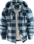 SCODI Men's Flannel Shirt Jacket Fleece Sherpa Lined - Warm Winter