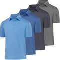 Mens Quick-Dry Golf Polo Shirt - Moisture Wicking Athletic Short