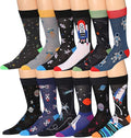 JAMES FIALLO Mens 12-Pairs Funny Funky Crazy Novelty Colorful