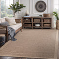 Easy Jute Rug 5x7 - Durable Indoor Outdoor Natural Fiber Look