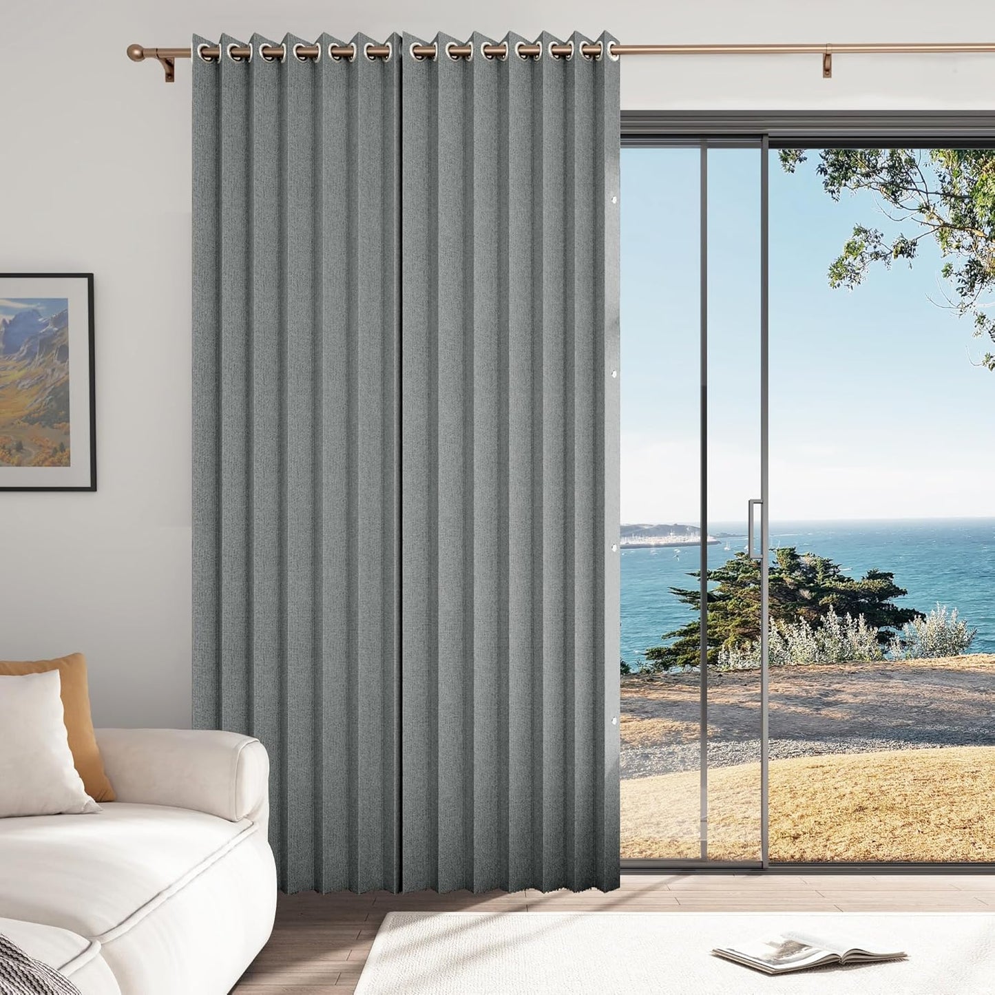 Full Blackout Memory Trained Pleated Curtains for Total Privacy