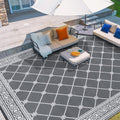 Outdoor Rugs 9ftx12ft Patio Waterproof RV Mat - Portable Patio Rug