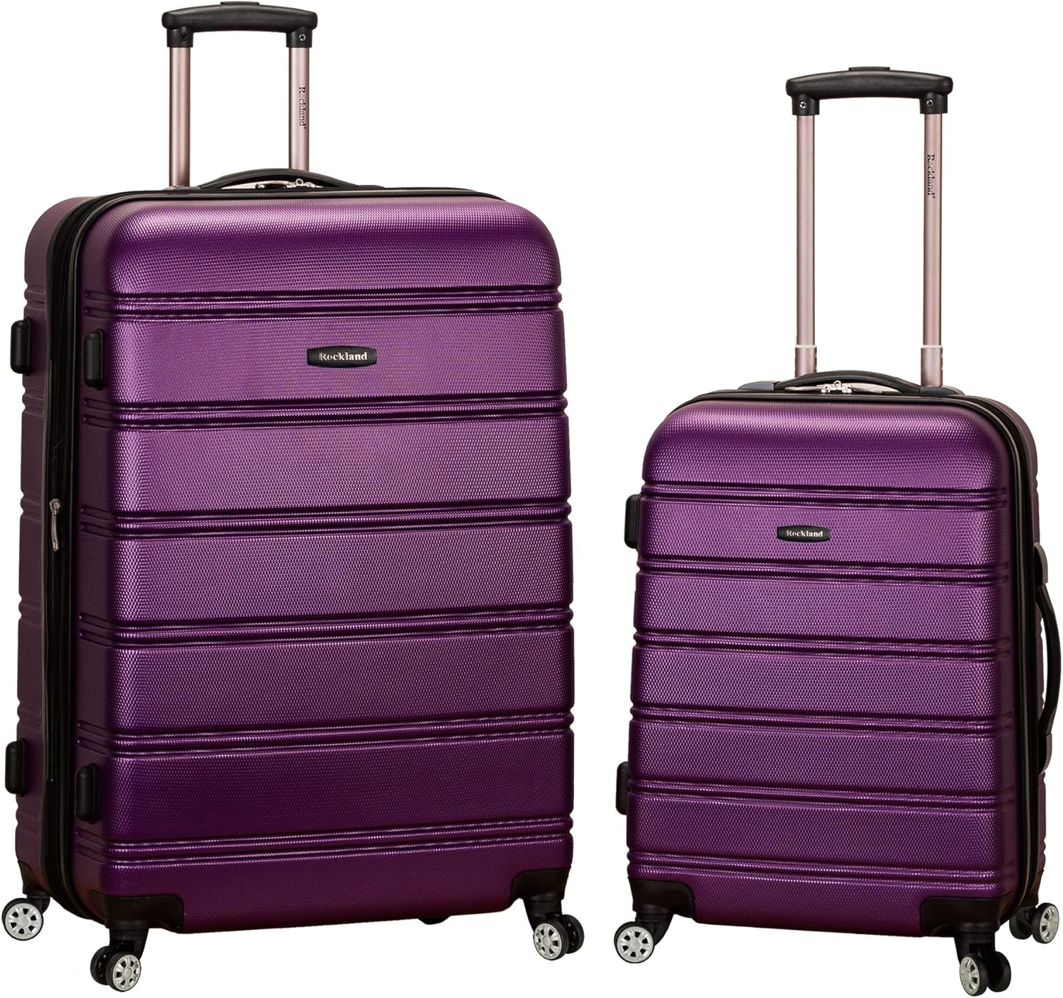 Rockland Melbourne Hardside Expandable Luggage Set for Travel