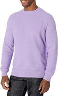 Textured Cotton Oversized Crewneck Sweater for Men's Comfortable Style