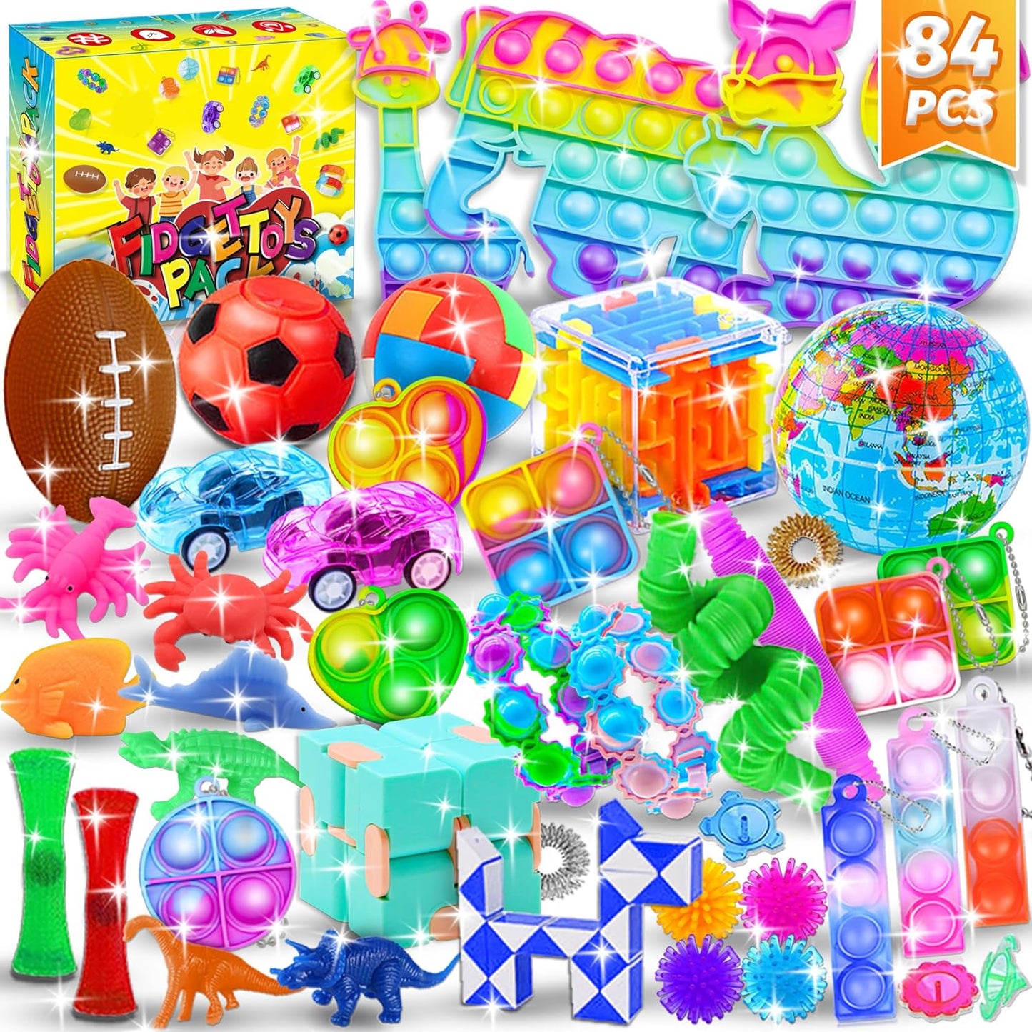 84-Piece Fun Fidget Toy Set - Ideal Party Favors