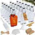 Nevlers 8.5 Oz Liquor Flask Swing Top Glass Bottle Set 18 Pack