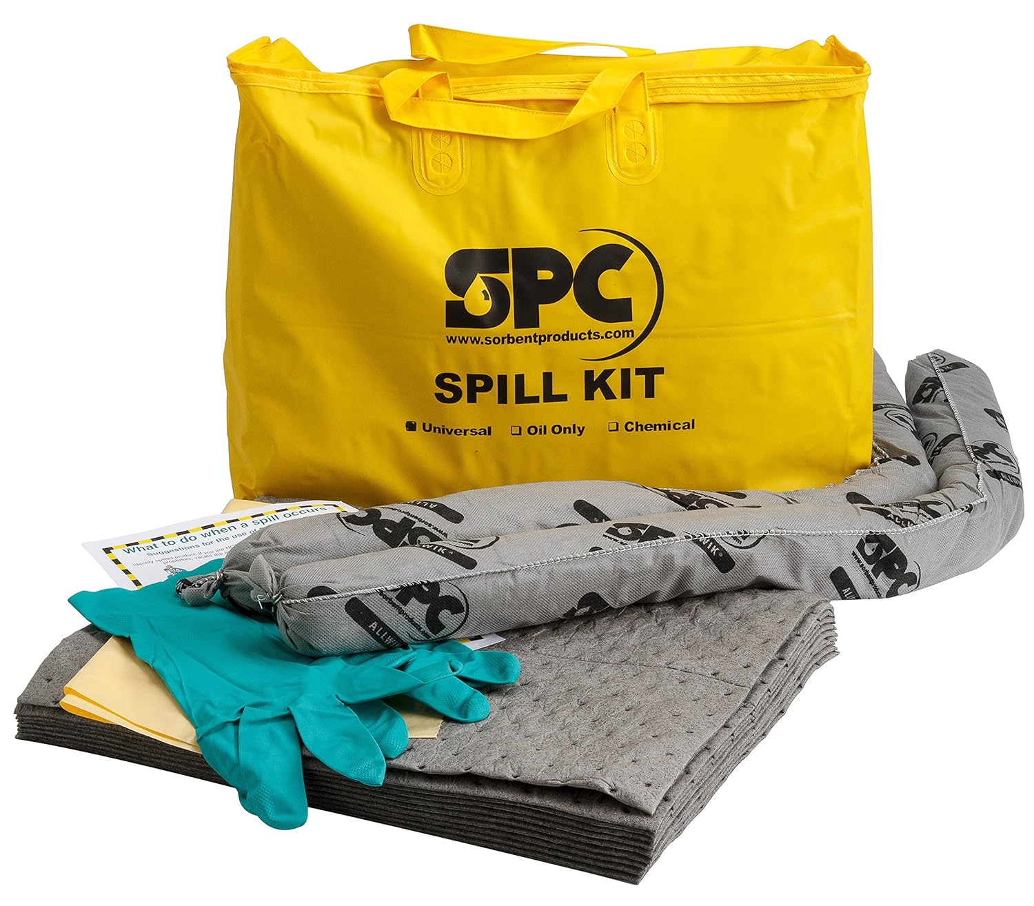 Brady SPC SKA-PP-TAA Universal Portable Spill Kit for Emergencies