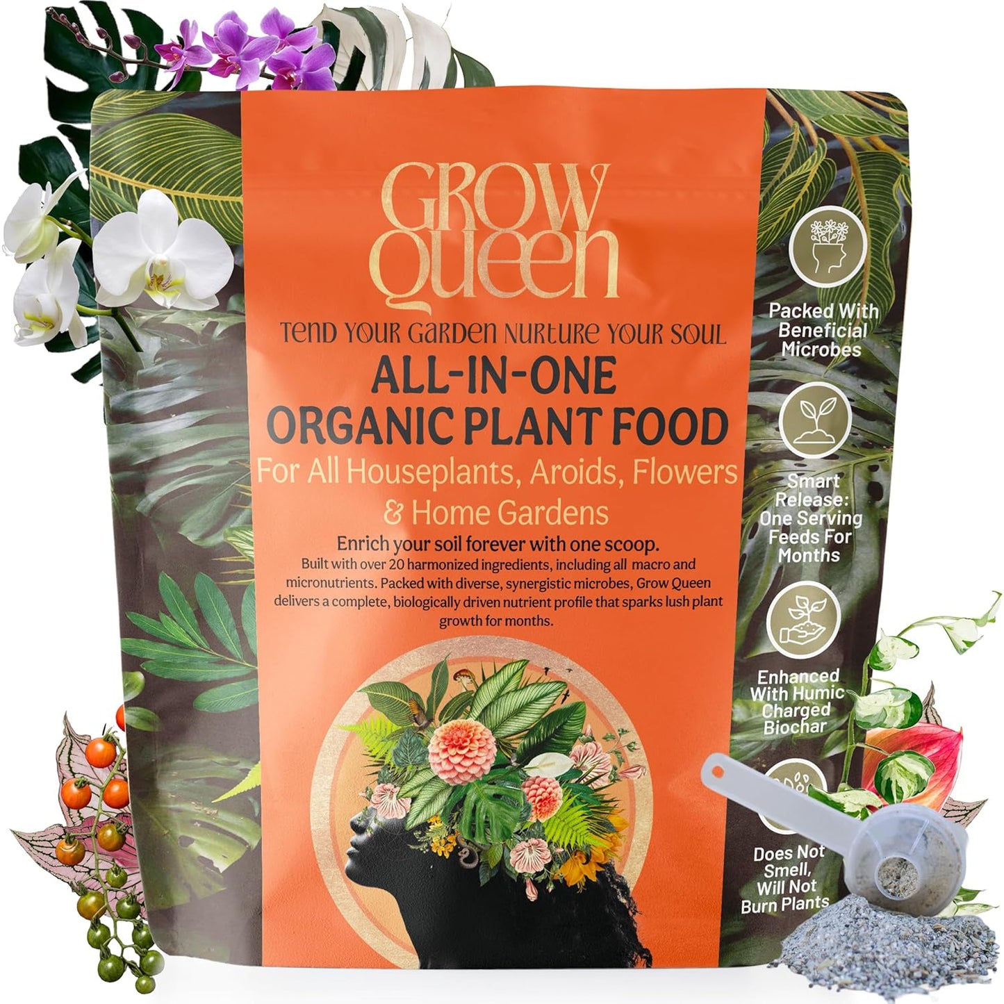 Complete Organic Plant Food for Houseplants and Gardens