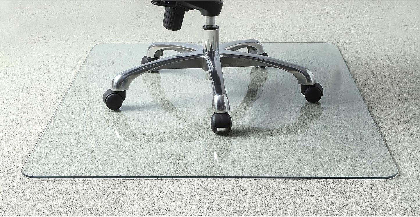 Lorell Tempered Glass Chairmat for Ultimate Floor Protection