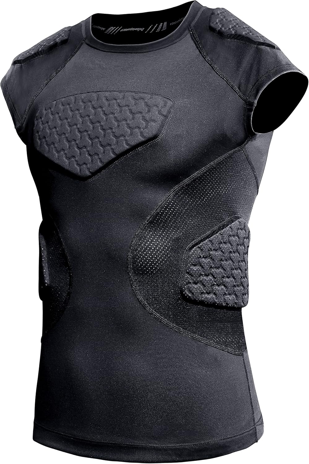 COOLOMG Youth Football Padded Shirt for Ultimate Protection