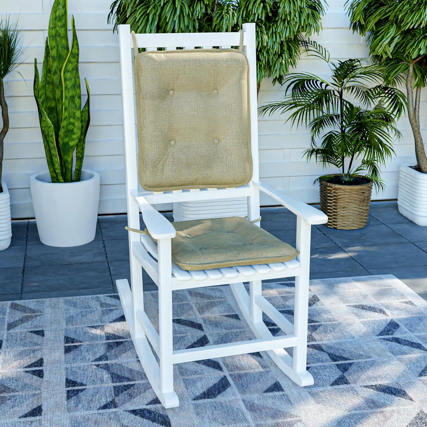 Klear Vu Porch Rocking Chair Cushion Set for Ultimate Comfort