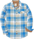 Men's Flannel Shirt for Men Casual Button Down - 100% Cotton Soft Fit