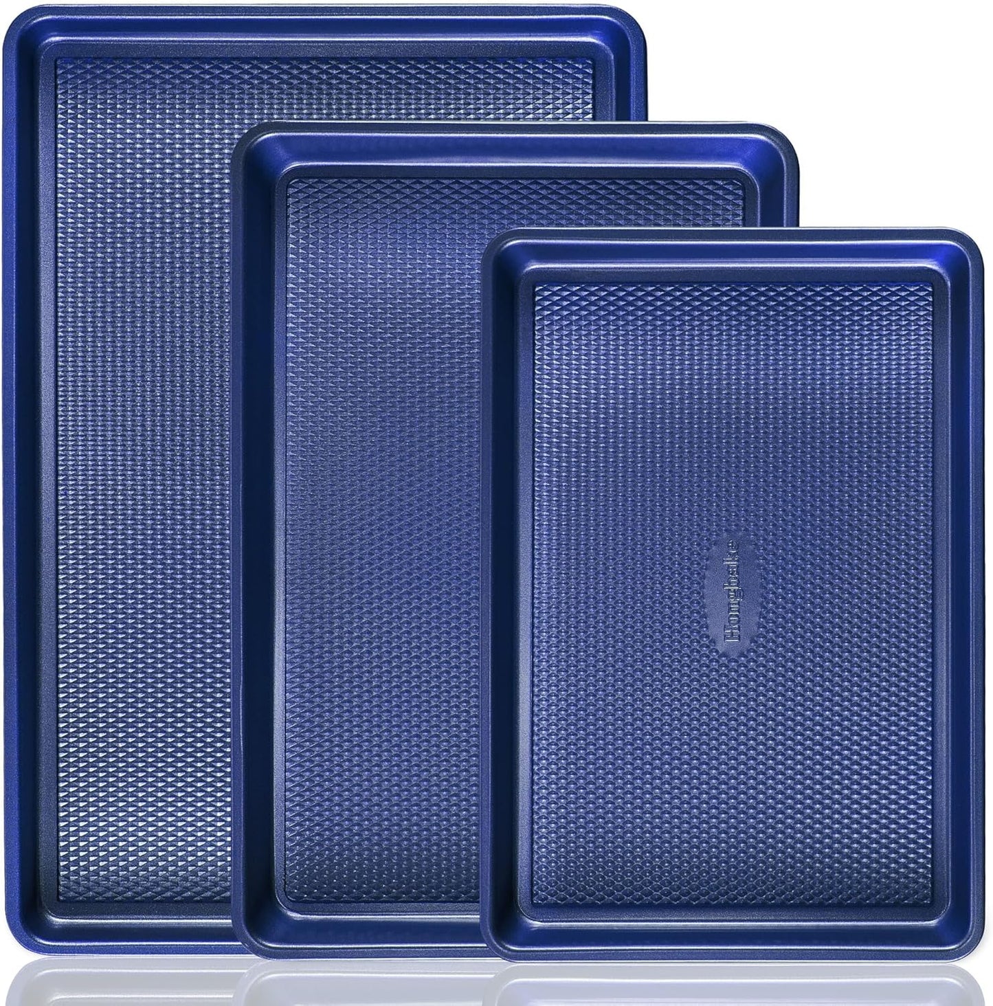 HONGBAKE Nonstick Baking Sheet Pan Set for Perfect Cookies