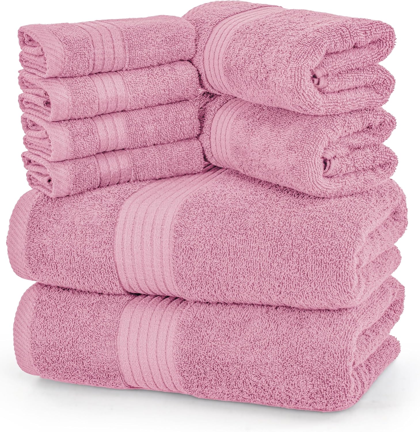 Premium 8 Piece Towel Set for Luxurious Bathing Experience