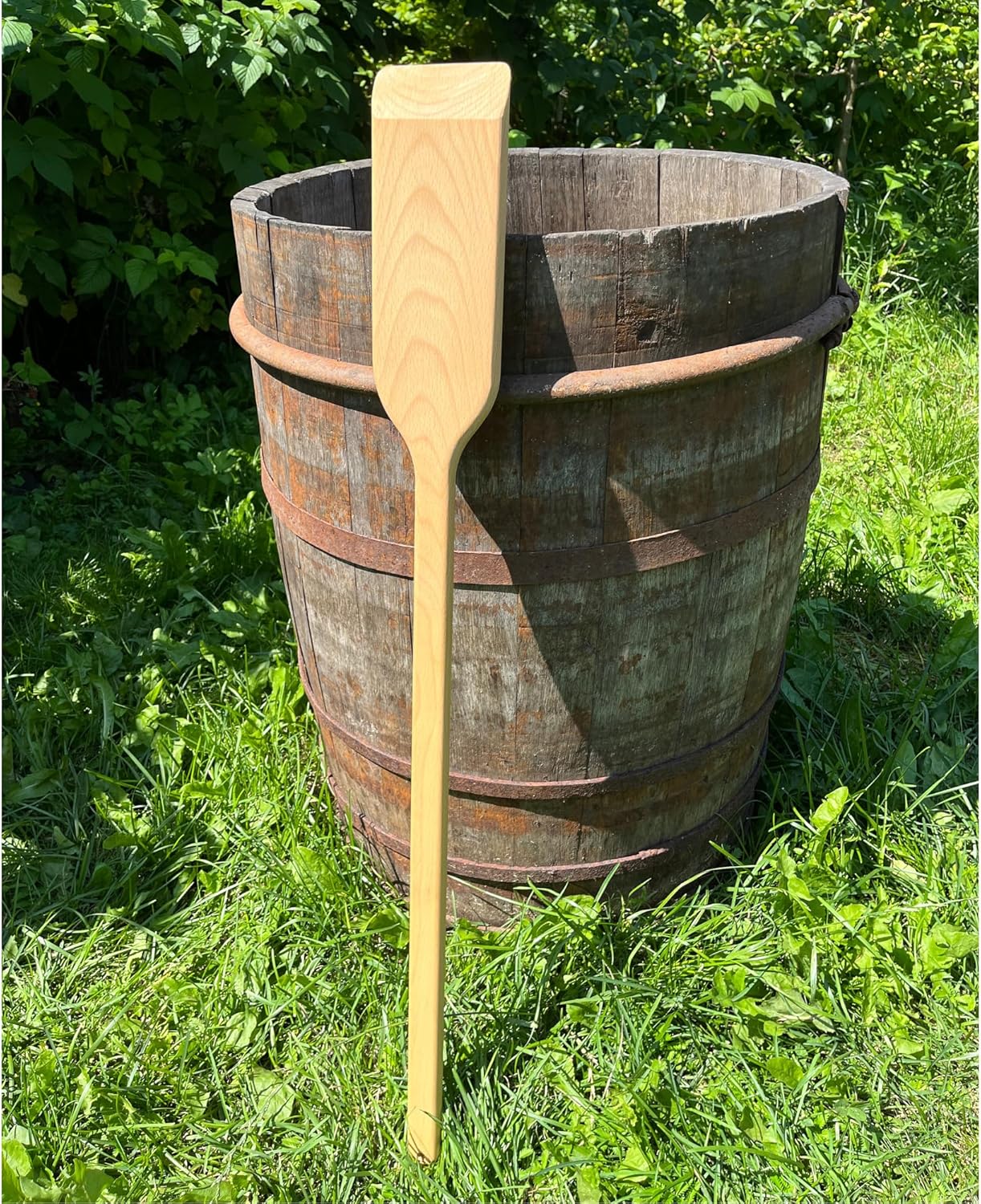 Giant Wooden Mixing Paddle 36-in Beech Heavy Duty for Cooking