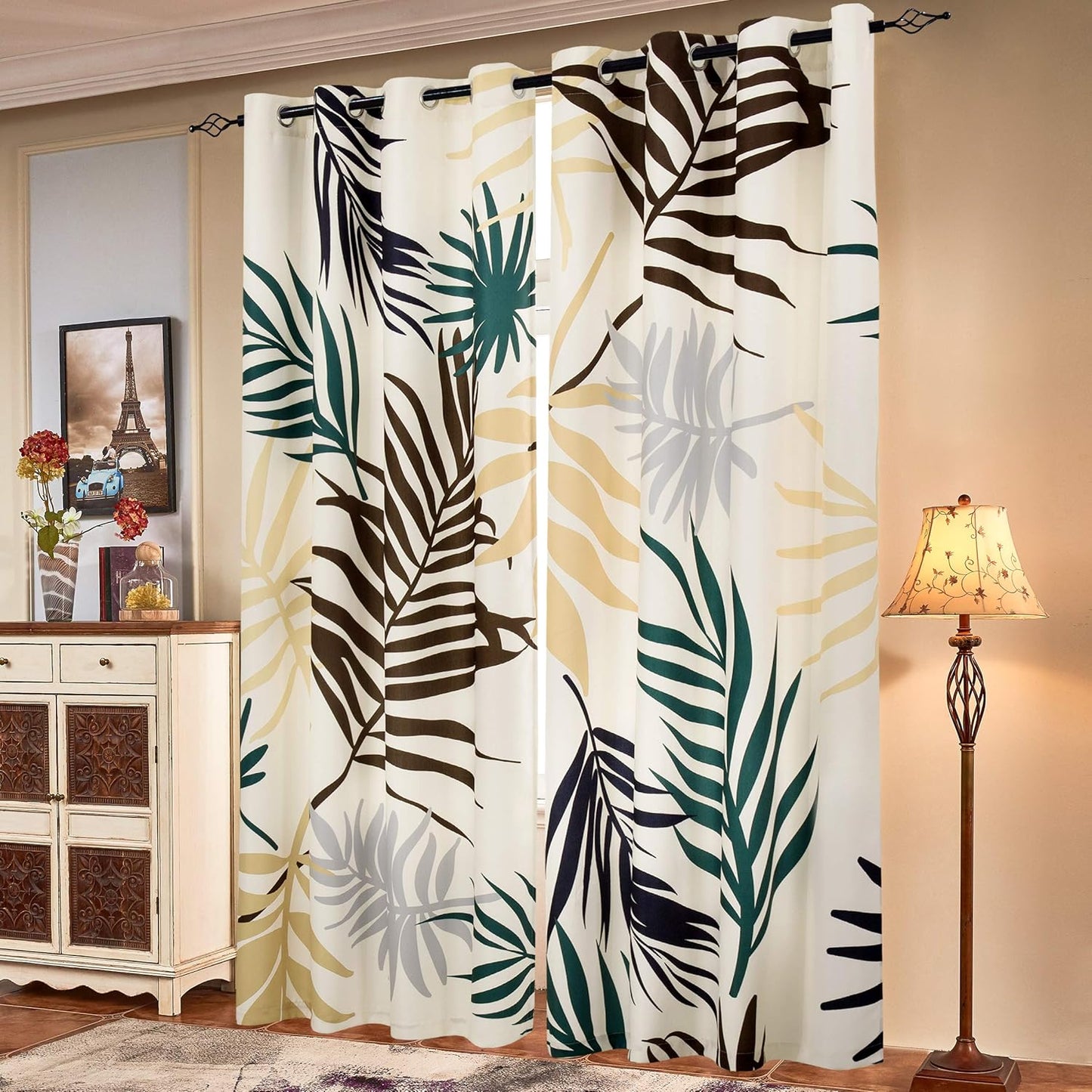 SUBRTEX Light Filtering Curtains for Vibrant Room Decor