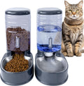 Cats Dogs Automatic Food Feeder and Water Dispenser Set 3.8L