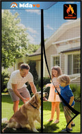Magnetic Screen Door Fiberglass Mesh 36x80 in - Keep Bugs Out