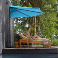 Patio Half Umbrella 11 ft for Wall Balcony and Deck - Space-Saving