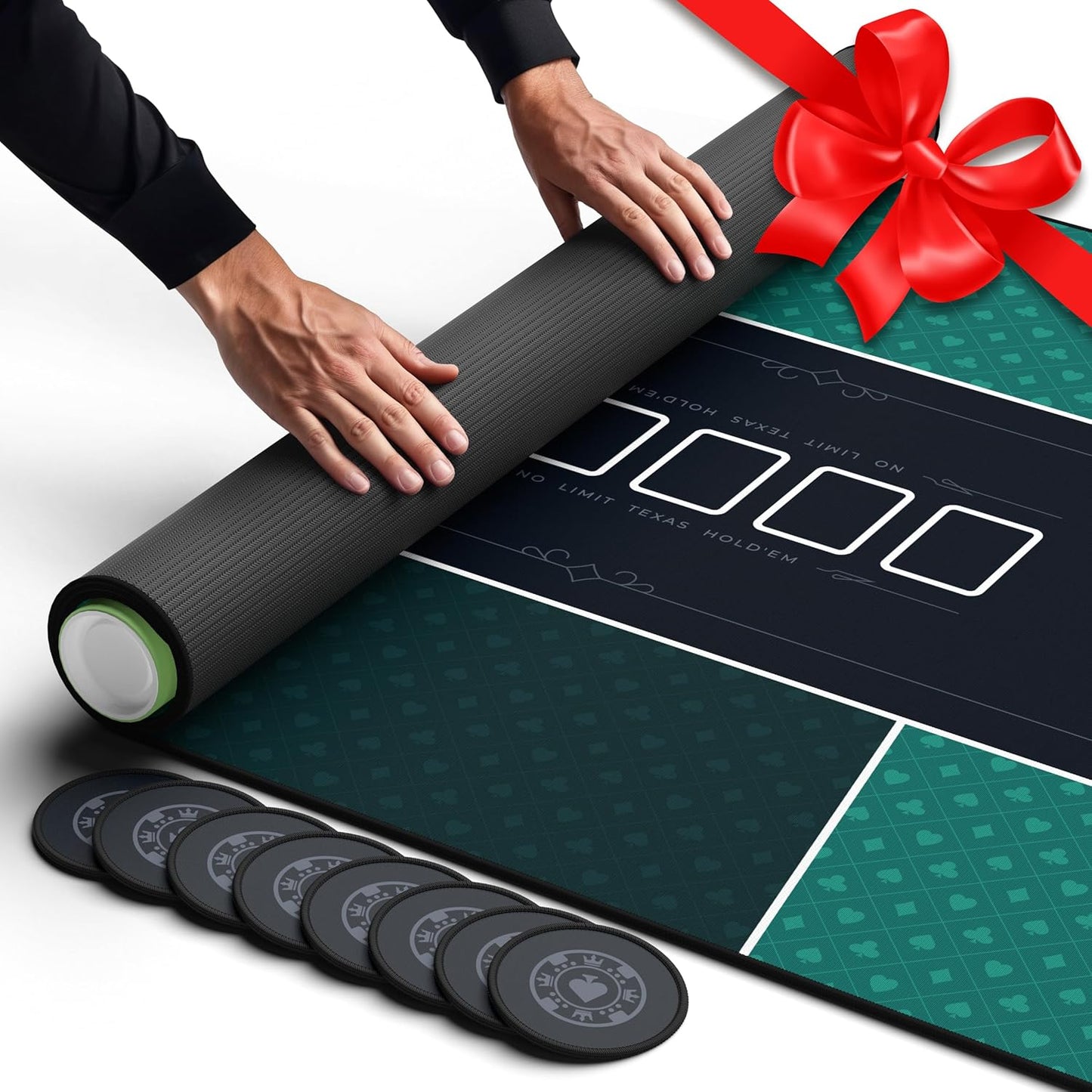 Newverest Poker Table Top 70in x 35in for Home Game Nights
