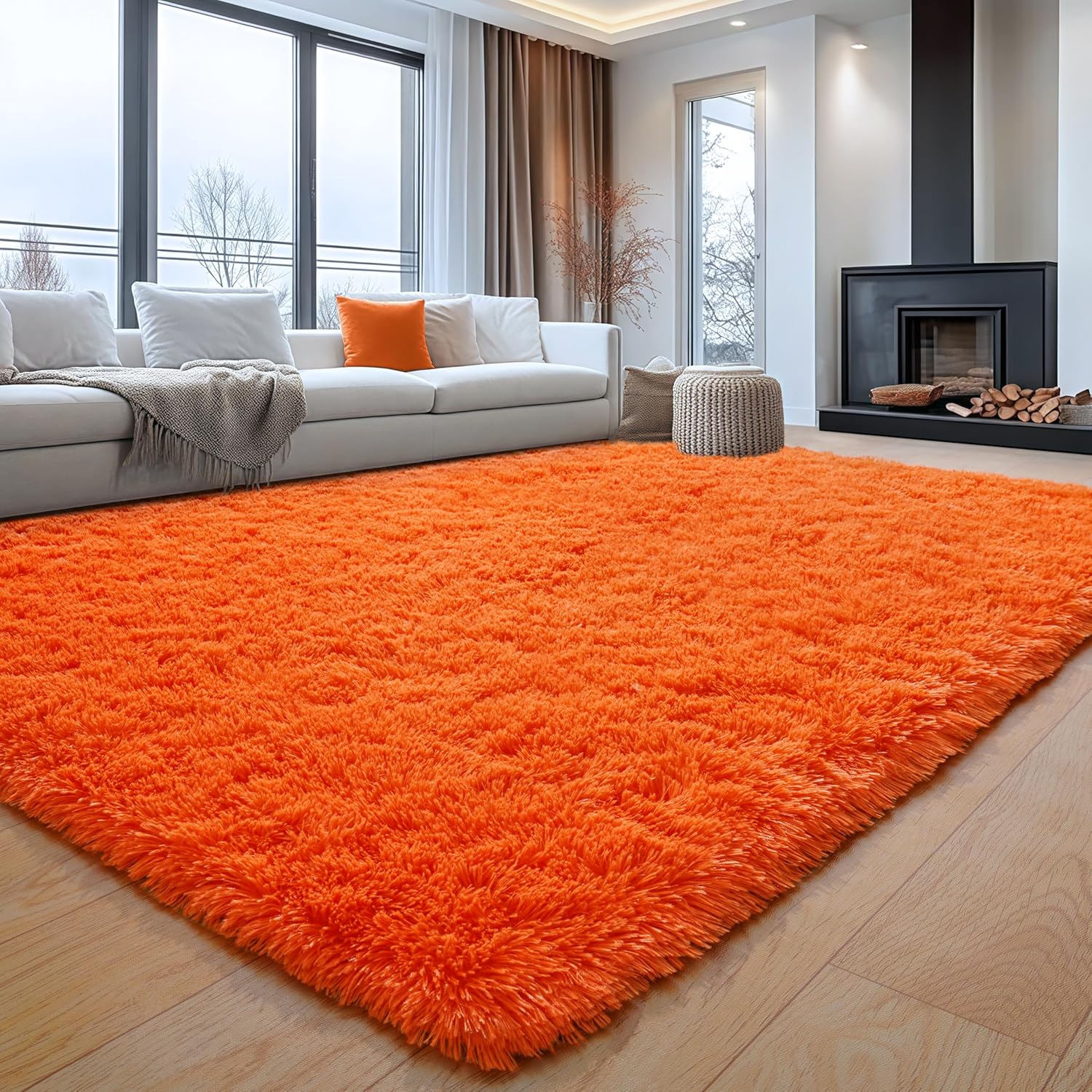 6x9 Large Area Rugs for Living Room, Soft Fluffy Shag Rug